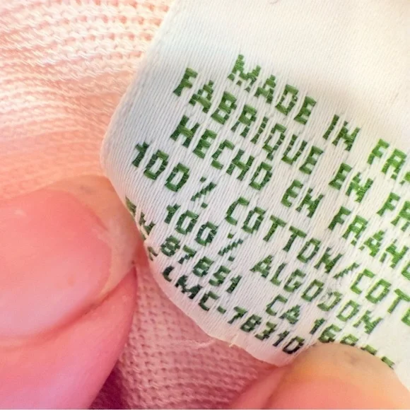 Lacoste Chemise RARE Men's Polo Shirt Mens Pink Cotton Made in France Sz 6 (XL) - Picture 7 of 9